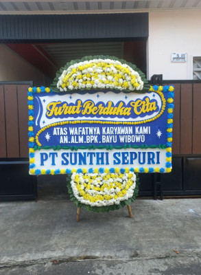 Papan Bunga Duka di Talo